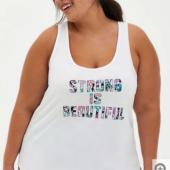torrid Tops - Torrid STRONG IS BEAUTIFUL ACTIVE TANK